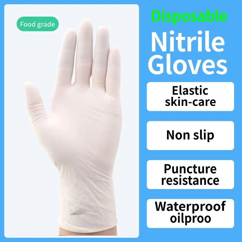 Sarung Tangan Pure Nitrile GRADE A Tebal Elastis Anti Infeksi Food Grade Medical Quality Tahan Air